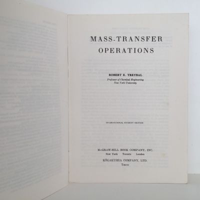 MASS TRANSFER OPERATIONS