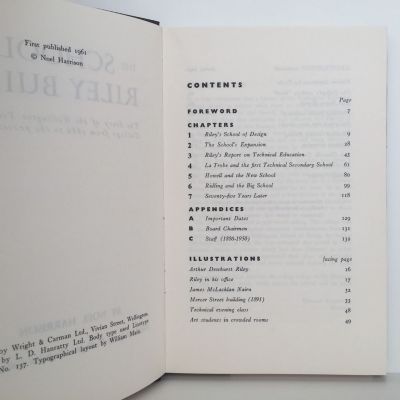 THE SCHOOL THAT RILEY BUILT: The Story of The Wellington Tech College