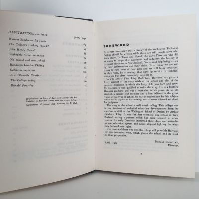 THE SCHOOL THAT RILEY BUILT: The Story of The Wellington Tech College