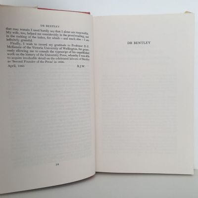DR. BENTLEY: A Study In Academic Scarlet