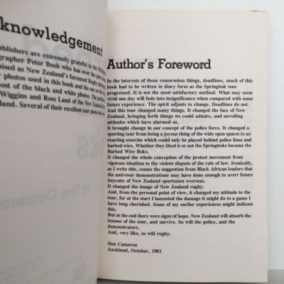 BARBED WIRE BOKS: The 1981 Springbok Tour of New Zealand