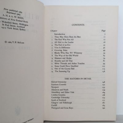 WILLIE AWAY: Wilson Whineray's All Blacks of 1963/1964