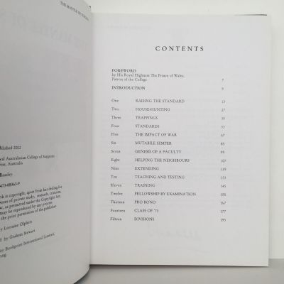 THE MANTLE OF SURGERY: 75 Years of The Royal Australasian College of Surgeons