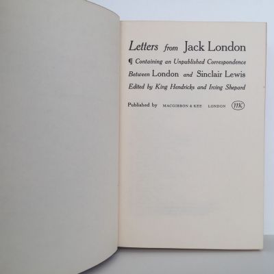 LETTERS FROM JACK LONDON