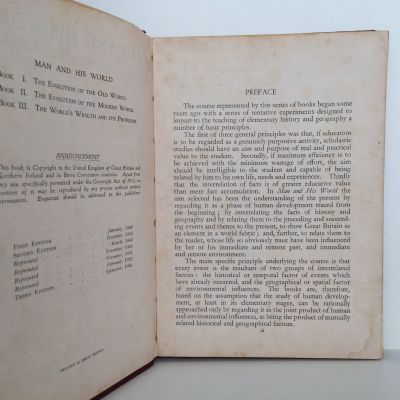 MAN AND HIS WORLD: A Course In History and Geography