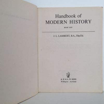 Handbook of Modern History