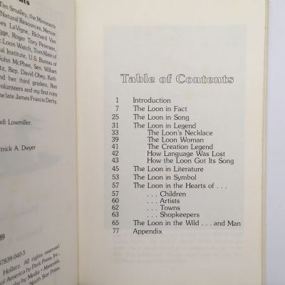 THE LOON BOOK