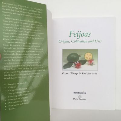 FEIJOAS: Origins, Cultivation and Uses
