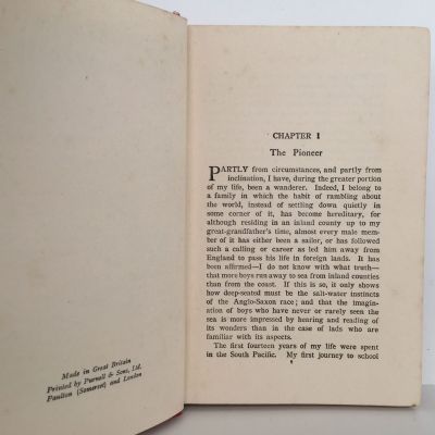 ADVENTURES IN THE SOUTH PACIFIC by One Who Was Born There