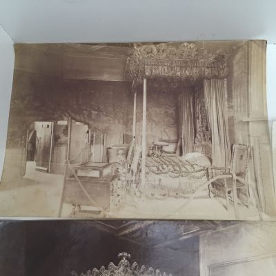 Holyrood Palace - 3x Old Monochrome Plates / Photos From 1800's