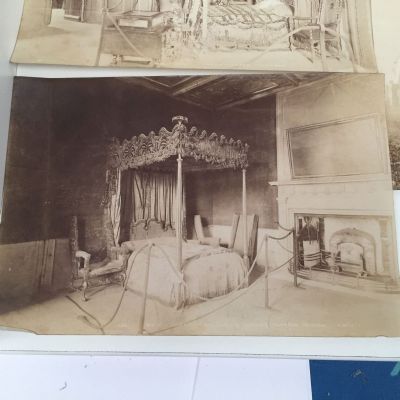 Holyrood Palace - 3x Old Monochrome Plates / Photos From 1800's