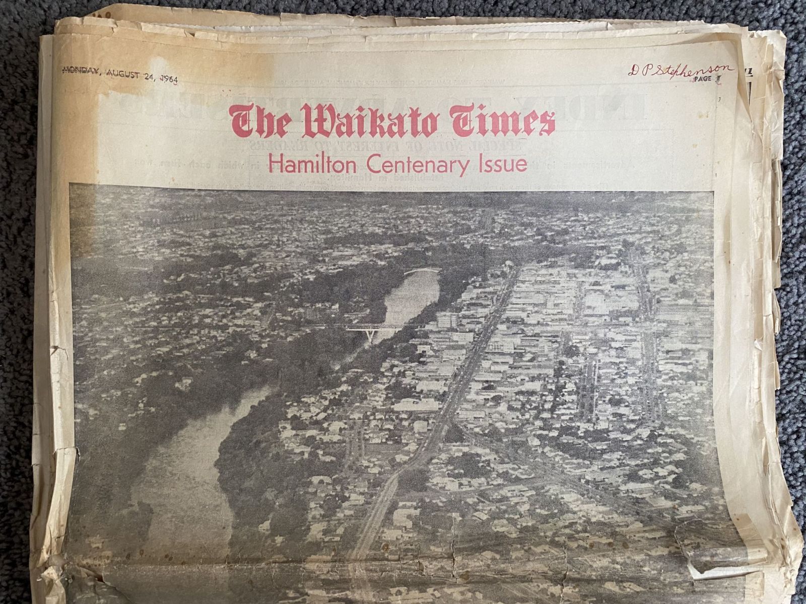 OLD NEWSPAPER: The Waikato Times 1964 - Hamilton Centenary Edition