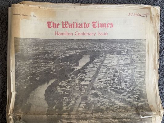 OLD NEWSPAPER: The Waikato Times 1964 - Hamilton Centenary Edition