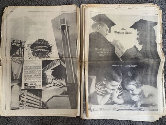 OLD NEWSPAPER: The Waikato Times 1964 - Hamilton Centenary Edition