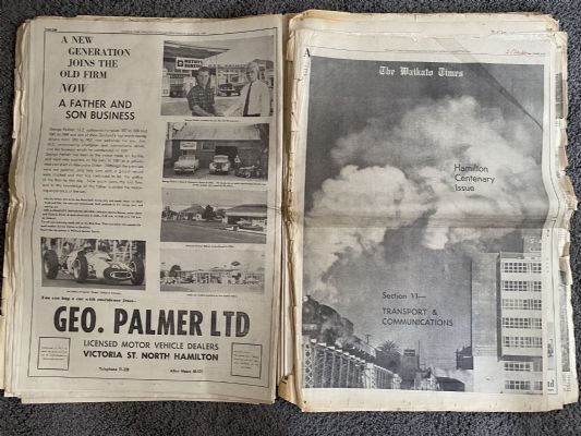 OLD NEWSPAPER: The Waikato Times 1964 - Hamilton Centenary Edition