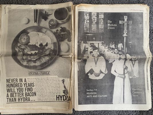 OLD NEWSPAPER: The Waikato Times 1964 - Hamilton Centenary Edition