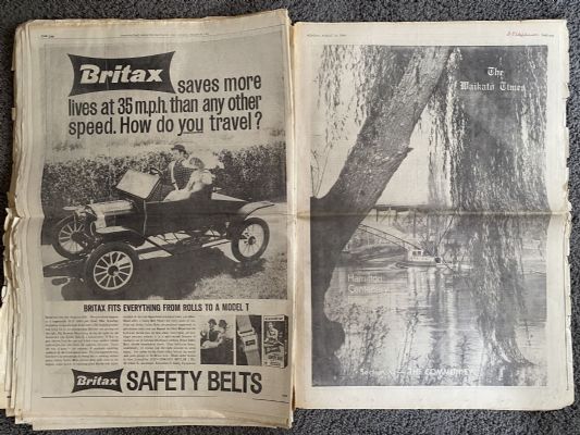OLD NEWSPAPER: The Waikato Times 1964 - Hamilton Centenary Edition