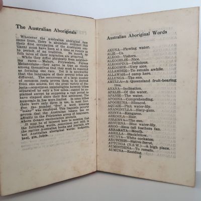 AUSTRALIAN ABORIGINAL NATIVE WORDS and Their Meanings