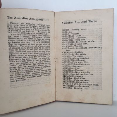 AUSTRALIAN ABORIGINAL NATIVE WORDS and Their Meanings