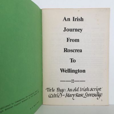 AN IRISH JOURNEY: Roscrea To Wellington