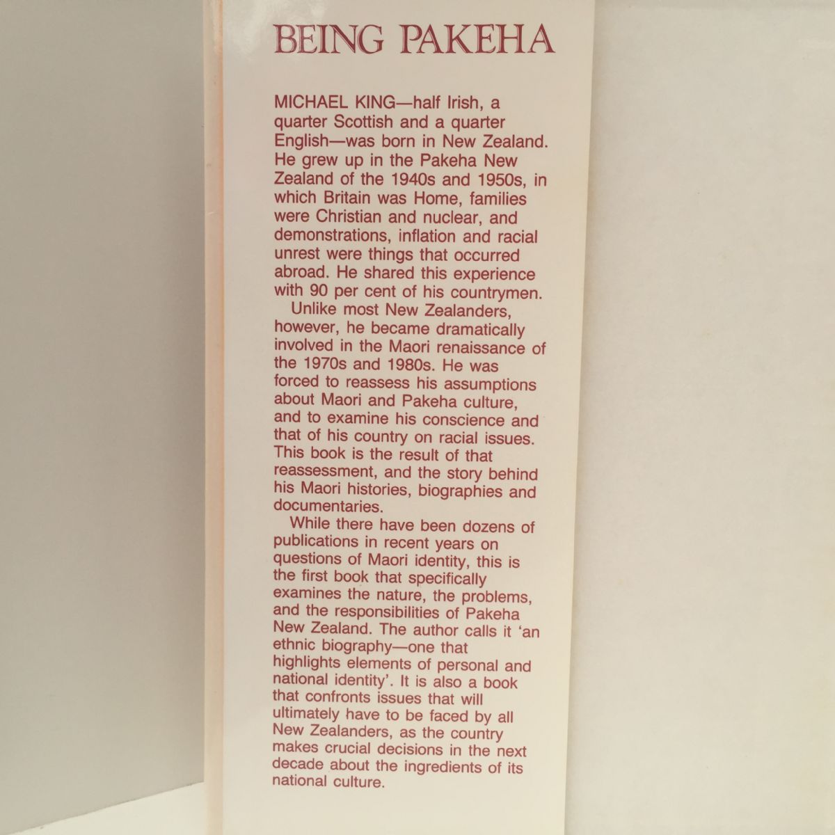 Being Pakeha