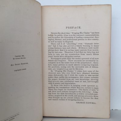 FORGING HIS OWN CHAINS: The Wonderful Life-Story of George Bidwell