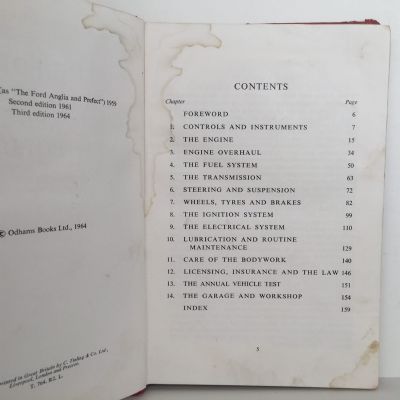 ODHAMS HANDBOOK: Covering the Anglia - Prefect - Squire - Escort and New Popular 1953 - 1962