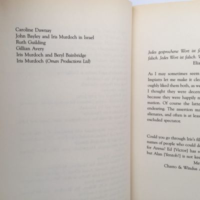 IRIS MURDOCH: As I Knew Her