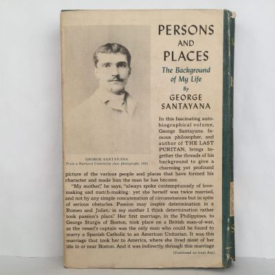 PERSONS AND PLACES: The Background of My Life