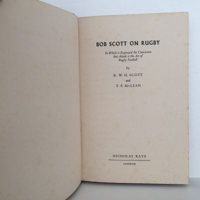 BOB SCOTT ON RUGBY
