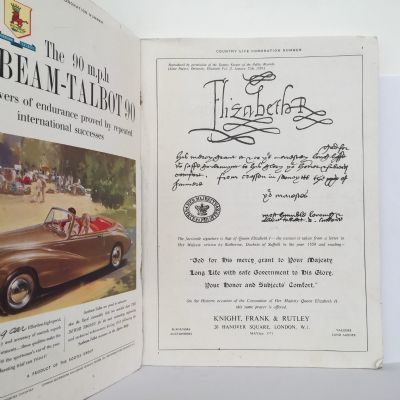 OLD MAGAZINE: Country Life - Elizabeth II 1953
