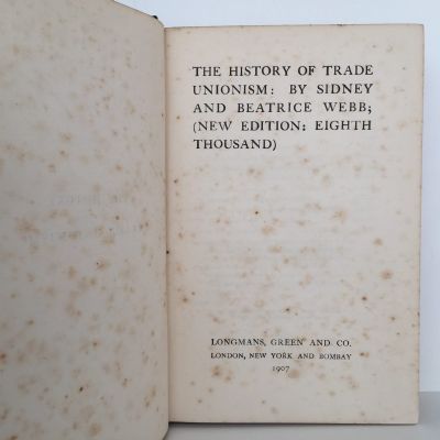 THE HISTORY OF TRADE UNIONISM