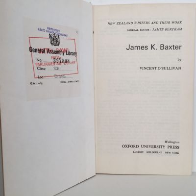 JAMES K BAXTER