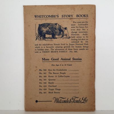 BROTHER RABBIT and Other Stories: Whitcombe's Story Books No 252