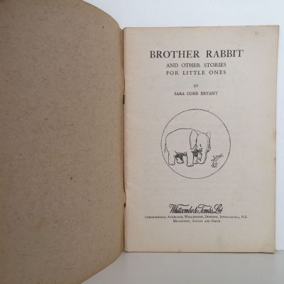 BROTHER RABBIT and Other Stories: Whitcombe's Story Books No 252