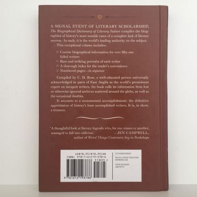 THE BIOGRAPHICAL DICTIONARY of Literary Failure
