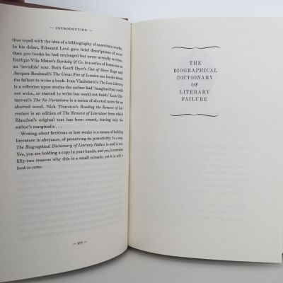 THE BIOGRAPHICAL DICTIONARY of Literary Failure