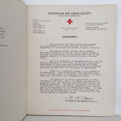 THE STORY OF THE RED CROSS: Australian Red Cross Society