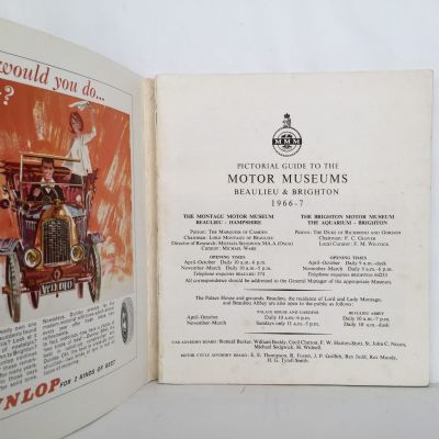 MONTAGU MOTOR MUSEUMS: Beaulieu and Brighton 1966-1967 Pictorial Guide