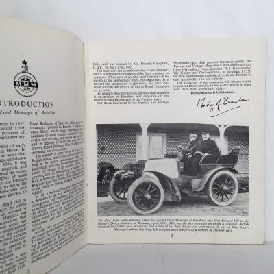 MONTAGU MOTOR MUSEUMS: Beaulieu and Brighton 1966-1967 Pictorial Guide