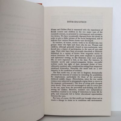 WOMEN AND CHILDREN FIRST: The Fiction of Two World Wars
