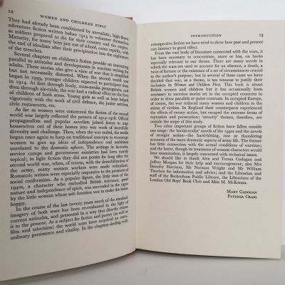 WOMEN AND CHILDREN FIRST: The Fiction of Two World Wars