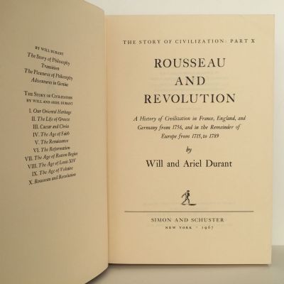ROUSSEAU AND REVOLUTION: A History Of Civilization