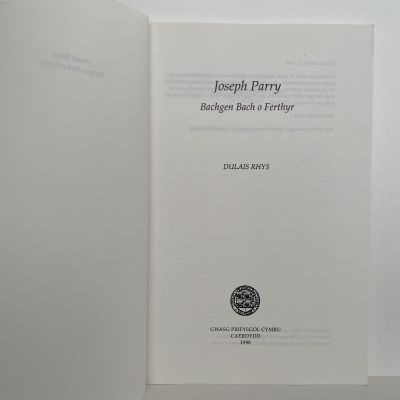 JOSEPH PARRY: Bachgen Bach O Ferthyr