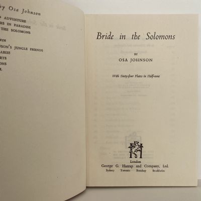 BRIDE IN THE SOLOMONS