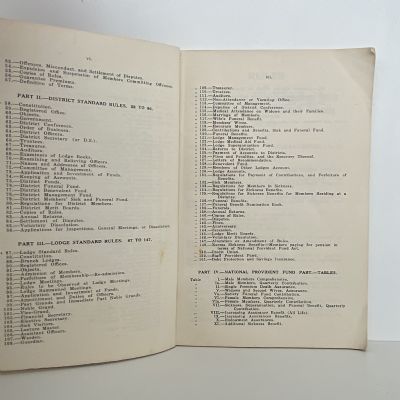 RULES of The Manchester Unity Independent Order of Odd Fellows Society