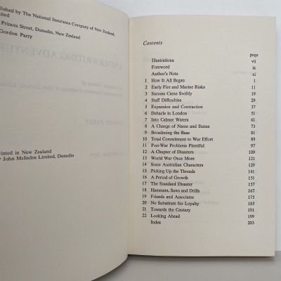UNDERWRITING ADVENTURE: A Centennial History of The National Insurance Company