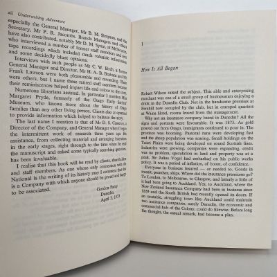 UNDERWRITING ADVENTURE: A Centennial History of The National Insurance Company