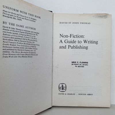 NON-FICTION: A Guide to Writing and Publishing