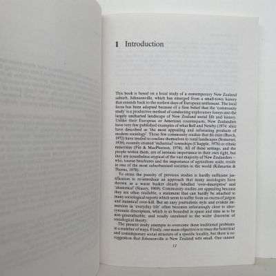 JOHNSONVILLE: Continuity and Change in a New Zealand Township